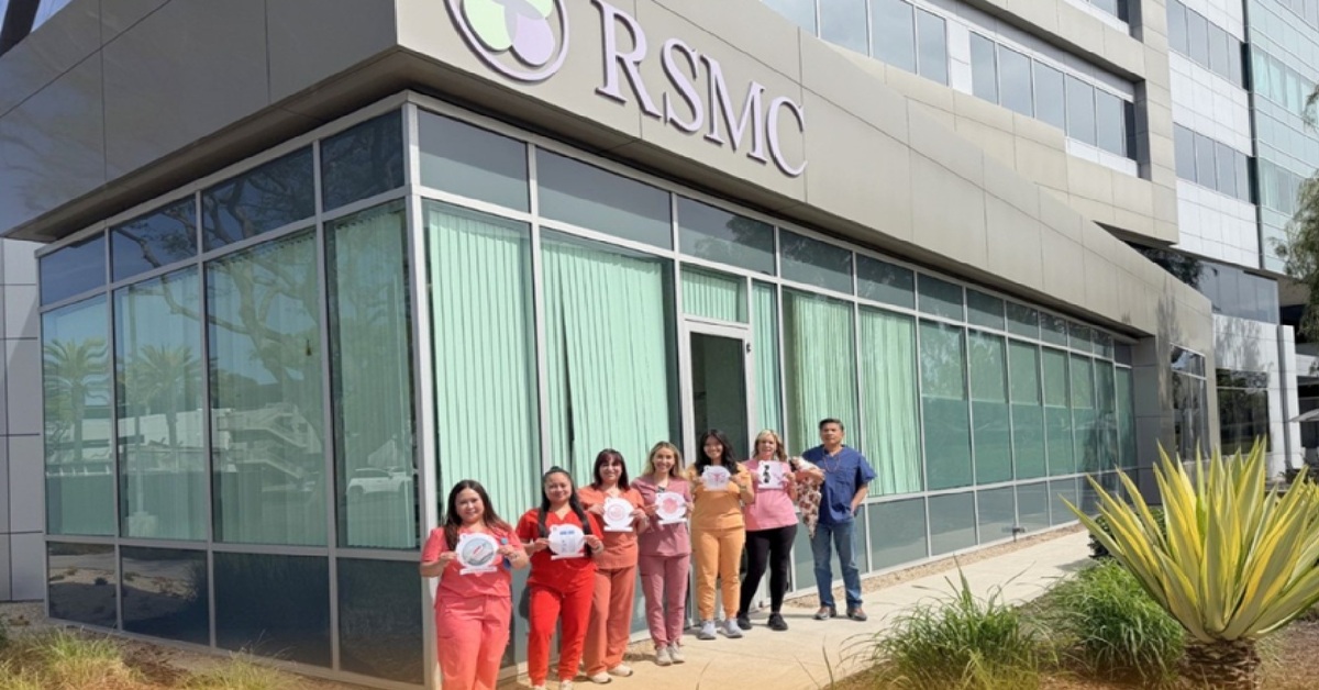 RSMC fertility center in San Diego, California, with its medical team outside the clinic