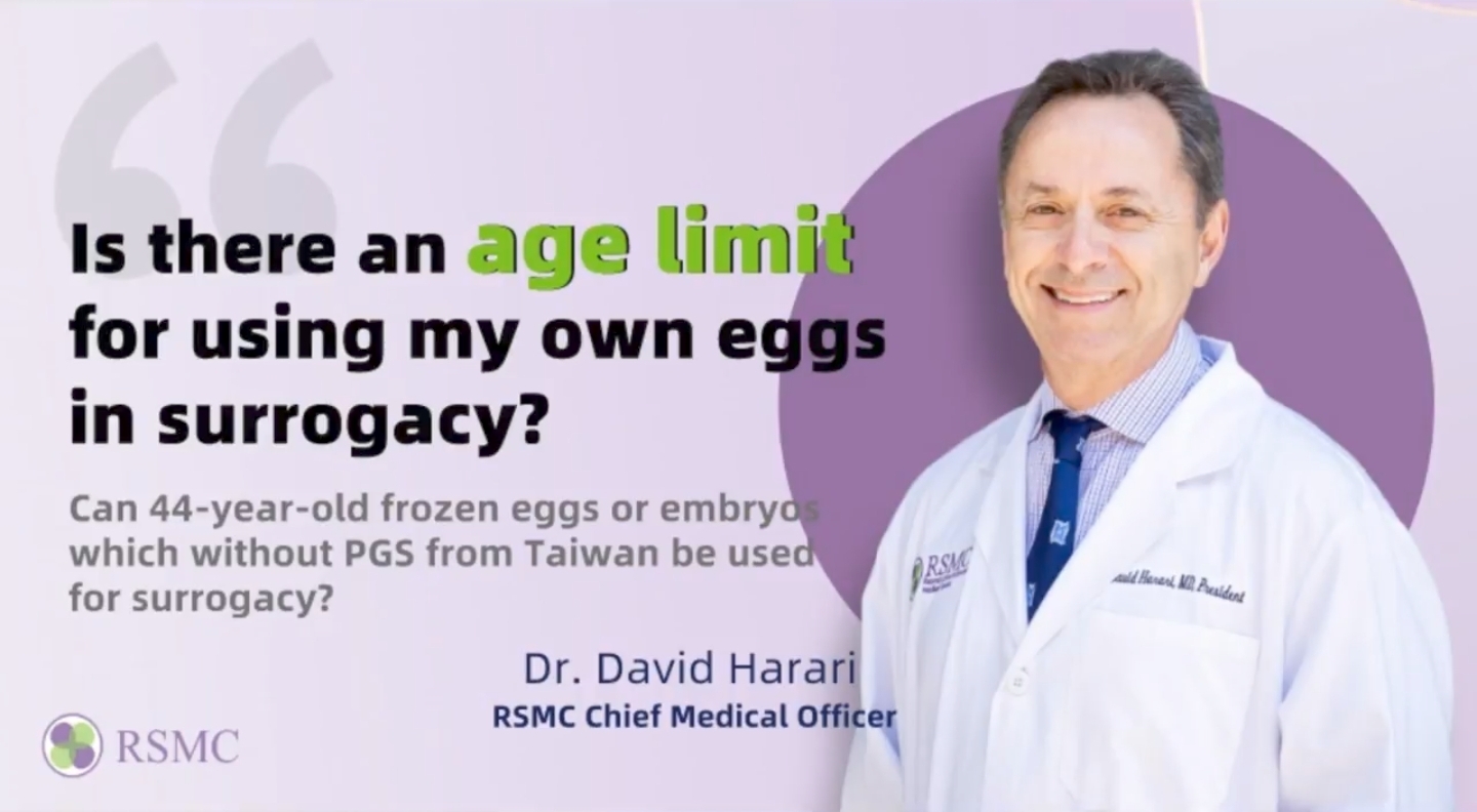 Is there an Age Limit for Egg Donation in Gestational Surrogacy? Can a 44-Year-Old's Frozen Eggs be Used for Surrogacy?Can surrogacy be undertaken with embryos formed from 44-year-old eggs in Singapore without PGS?