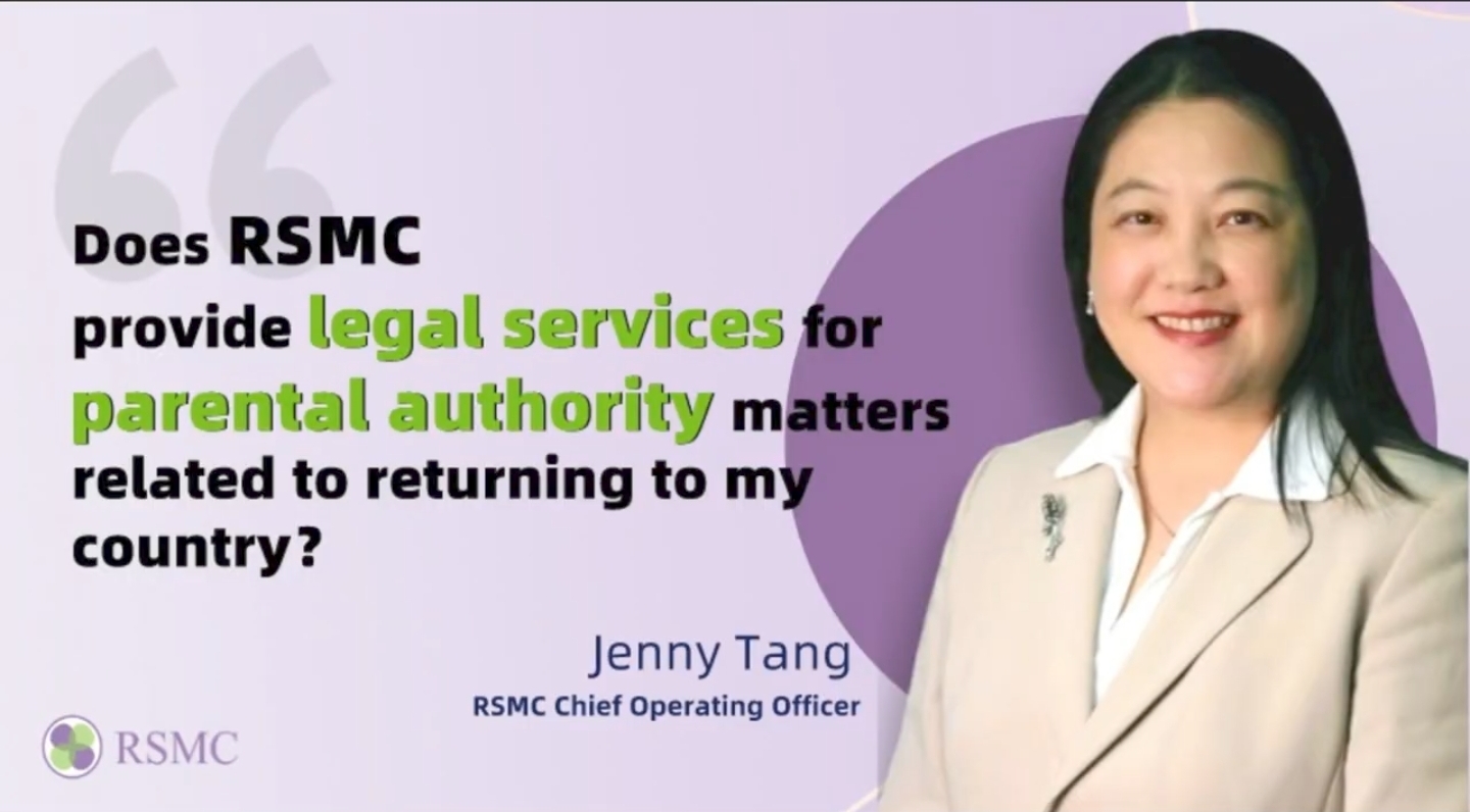 Does RSMC Provide Legal Services for Bringing the Child Back to the Home Country?