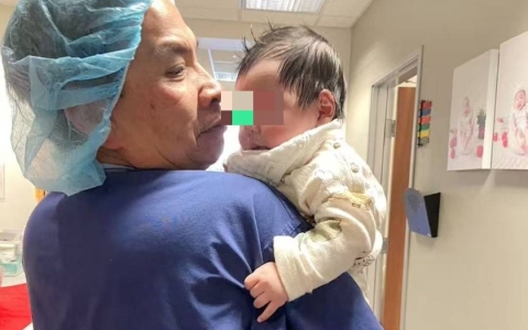 The guest takes the baby back to her parents' home